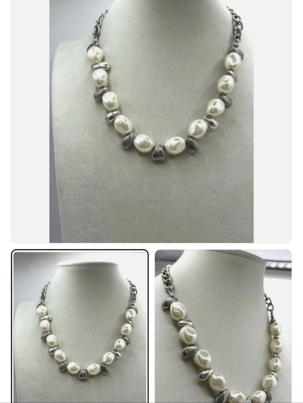 Y2K Vintage Juicy Couture Faux Pearl Bead Necklace